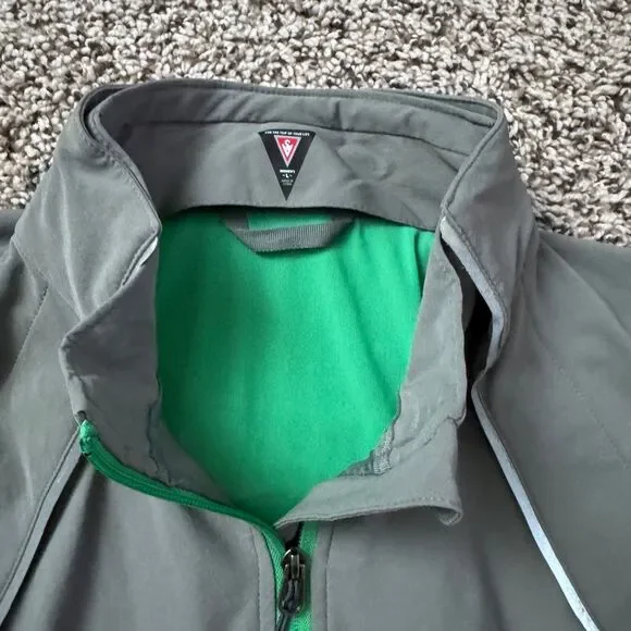 Scottevest SeV Kelly Jacket Womens L Gray Green Golf Magnetic Embroidered Logo - Picture 2 of 16
